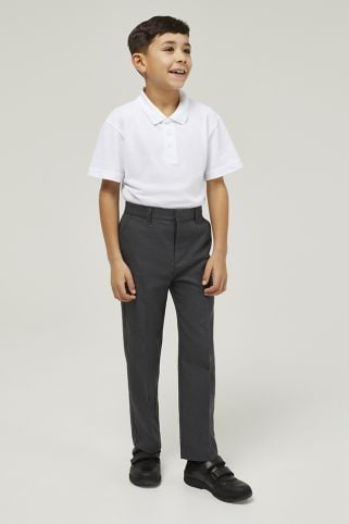 Premium Junior Boys' Stain Resistant School Trousers (2-13 Years)