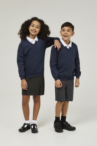 Premium Unisex V-Neck Soft & Durable School Sweatshirt (1-16+ Years)