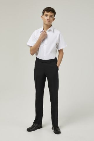Premium 100% Polyester Senior Boys' Stain Resistant School Trousers (6-16+ Years)